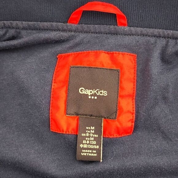 GAP KIDS Girl's Floral Bomber Jacket Smooth Weave Light-weight Medium - Picture 7 of 11